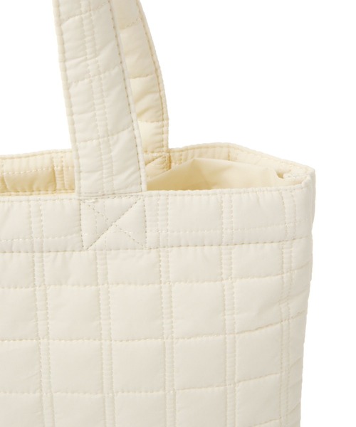 GLOBAL WORK Smile Seed Store（グローバルワーク スマイルシードストア）の「キルティングトート/970447（トートバッグ・レディース・ブラック/アイボリー・FREE）」の7枚目の写真