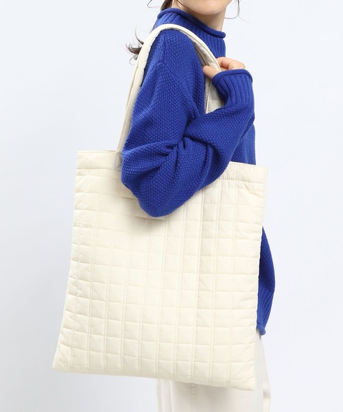 GLOBAL WORK Smile Seed Store（グローバルワーク スマイルシードストア）の「キルティングトート/970447（トートバッグ・レディース・ブラック/アイボリー・FREE）」の12枚目の写真