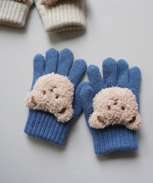 Port（ポート）の「もこもこ くまちゃん 手袋 （ KIDS ）＃（手袋・キッズ・ホワイト/レッド/ブルー/ピンク/ベージュ/イエロー/グレー/グリーン・FREE）」の13枚目の写真