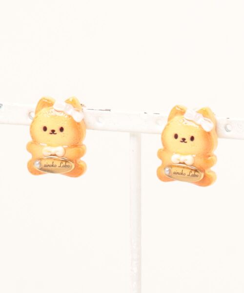 tone(トーン)の「【ainoko Labo】cookie cat crown earrings(MA)(イヤリング・レディース・ゴールド・FREE)」の4枚目の写真