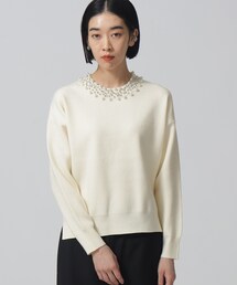 GALLEST | ビジューネックニット(ニット/セーター)