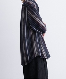 Various loose regular shirts -multistripe lace- / バリアスルーズレギュラーシャツ -マルチストライプレース-