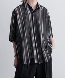 CASPER JOHN | Various loose regular shirts -multistripe lace- / バリアスルーズレギュラーシャツ -マルチストライプレース-(シャツ/ブラウス)