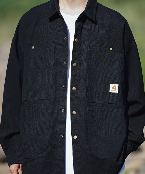 aimoha(アイモハ)の「aimoha outdoor ヴィンテージ風ポケットキャンバスジャケット(その他アウター・レディース・ブラック/ホワイト/チョコ・LARGE/X-LARGE/MEDIUM)」の18枚目の写真