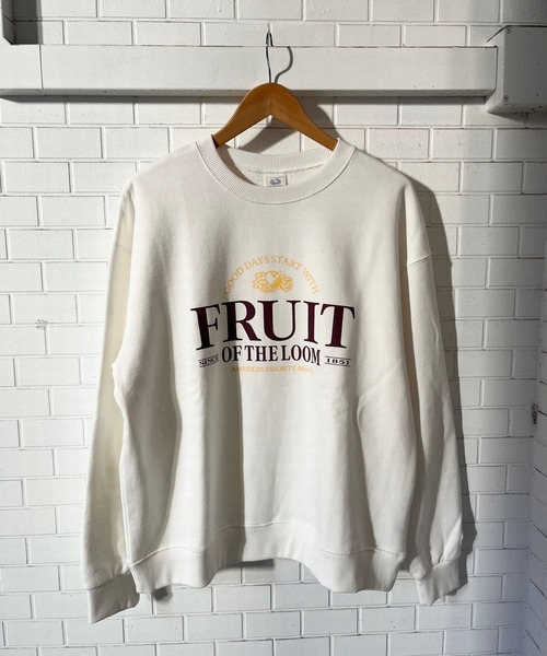 FRUIT OF THE LOOM(フルーツオブザルーム)の「TYPOGRAPHYクルーネックスウェット / 長袖 / カジュアル / フロント / プリント / ユニセックス(スウェット・メンズ・A/H/B/G/I/C/D/E/F・M/L/XL)」の6枚目の写真