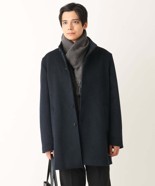 a.v.v(アーヴェヴェ)の「【プレゼントに人気】リバーシブルグラデーションマフラー(マフラー・メンズ・チャコールグレー/ネイビー・46)」の21枚目の写真