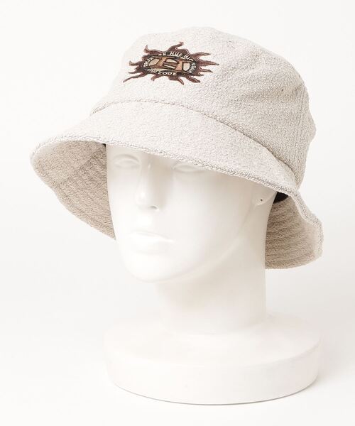 HUF（ハフ）の「【HUF】ハフ FIRE BUCKET HAT バケットハット 帽子 HT00755（ハット・メンズ・オートミール/ワインレッド・L/XL/S/M）」の7枚目の写真
