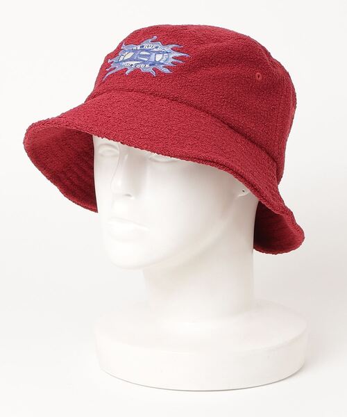 HUF（ハフ）の「【HUF】ハフ FIRE BUCKET HAT バケットハット 帽子 HT00755（ハット・メンズ・オートミール/ワインレッド・L/XL/S/M）」の8枚目の写真