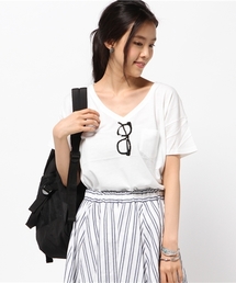 DISCOAT | 【Discoat】スパンコールメガネT(Tシャツ/カットソー)