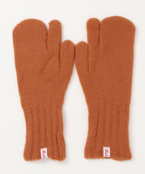 DISCOAT（ディスコート）の「スリット入り指ありミトン（手袋・レディース・パープル/グレー/ピンク/ブラウン/グリーン/ブラック・FREE）」の8枚目の写真