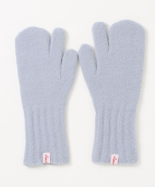 DISCOAT（ディスコート）の「スリット入り指ありミトン（手袋・レディース・パープル/グレー/ピンク/ブラウン/グリーン/ブラック・FREE）」の9枚目の写真