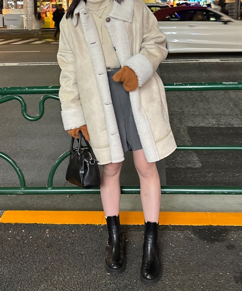 DISCOAT（ディスコート）の「スリット入り指ありミトン（手袋・レディース・パープル/グレー/ピンク/ブラウン/グリーン/ブラック・FREE）」の14枚目の写真