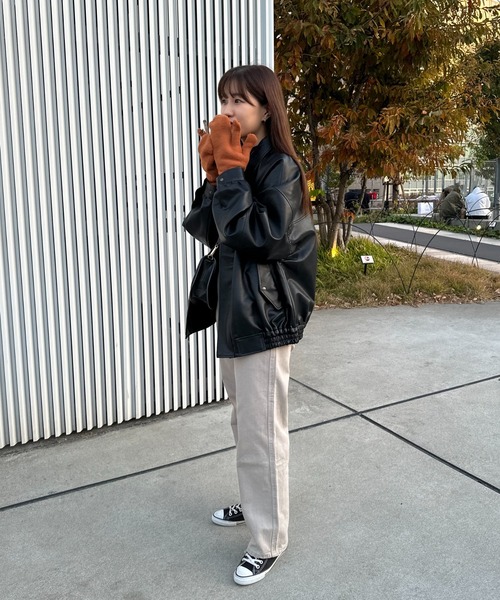 DISCOAT（ディスコート）の「スリット入り指ありミトン（手袋・レディース・パープル/グレー/ピンク/ブラウン/グリーン/ブラック・FREE）」の20枚目の写真