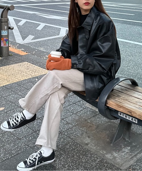 DISCOAT（ディスコート）の「スリット入り指ありミトン（手袋・レディース・パープル/グレー/ピンク/ブラウン/グリーン/ブラック・FREE）」の21枚目の写真