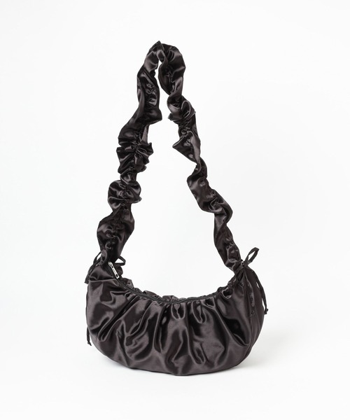 Heather（ヘザー）の「シャーリングサテンショルダー　102458（ショルダーバッグ・レディース・ブラック/ピンク/アイボリー/ピンク系その他・ONE SIZE）」の9枚目の写真