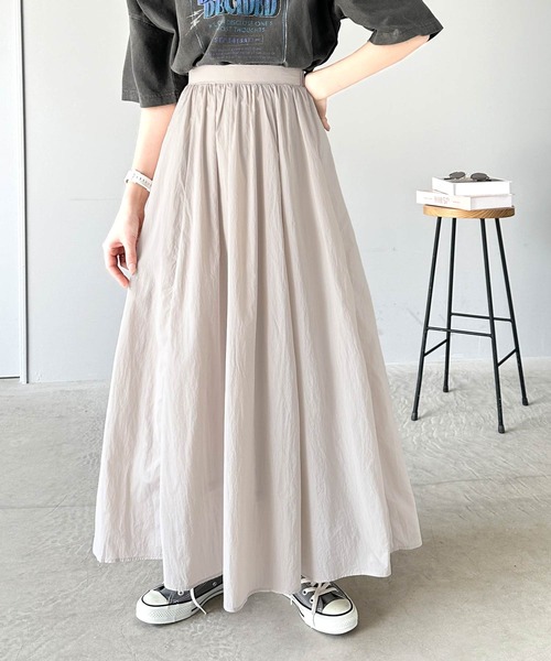 classicalelf（クラシカルエルフ）の「愛され、胸キュン。超軽量シルキータッチナイロンフレアスカート（スカート・レディース・オフホワイト/ブラック/ピンクベージュ・LARGE/MEDIUM/SMALL/X-LARGE）」の14枚目の写真