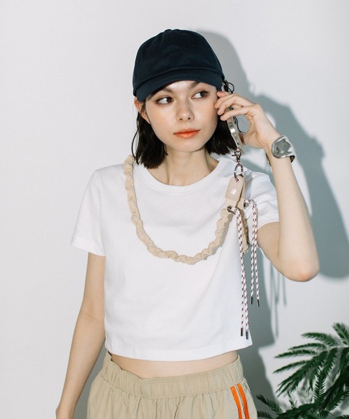 Beau're（ヴュレ）の「SETUP7限定メタリックシルバーが登場！【BEAURE】ナイロン ギャザー モバイル ストラップショルダー B-24003（スマホグッズ・レディース・ブラック/ライトグレー/ライトパープル/アイボリー/イエロー/シルバー・FREE）」の16枚目の写真