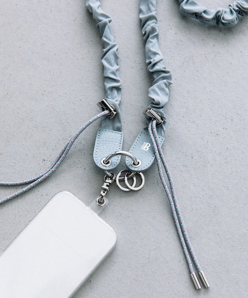 Beau're（ヴュレ）の「SETUP7限定メタリックシルバーが登場！【BEAURE】ナイロン ギャザー モバイル ストラップショルダー B-24003（スマホグッズ・レディース・ブラック/ライトグレー/ライトパープル/アイボリー/イエロー/シルバー・FREE）」の20枚目の写真