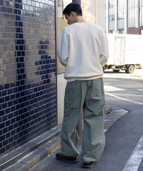 ALAND（エーランド）の「【UNISEX】ALAND／サガラAワッペンプルオーバー（裏起毛）2995798（スウェット・レディース・ライトグリーン/クリーム/ネイビー・LARGE/MEDIUM）」の14枚目の写真