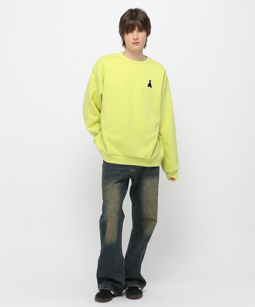セール】【UNISEX】ALAND／サガラAワッペンプルオーバー（裏起毛