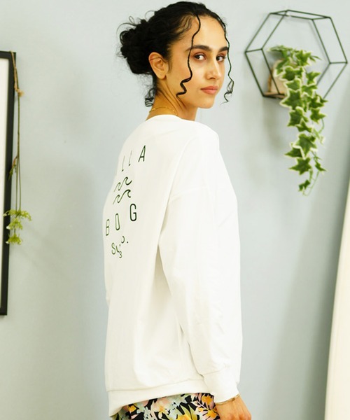 BILLABONG（ビラボン）の「BILLABONG/ビラボン  水陸両用  無地　長袖　ロンTラッシュガード   BE013-866（ラッシュガード・レディース・ホワイト/イエロー/ブラック・L/M）」の7枚目の写真