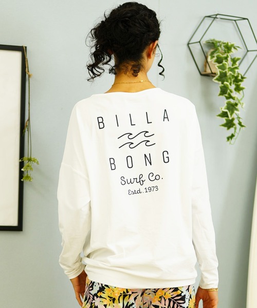 BILLABONG（ビラボン）の「BILLABONG/ビラボン  水陸両用  無地　長袖　ロンTラッシュガード   BE013-866（ラッシュガード・レディース・ホワイト/イエロー/ブラック・L/M）」の6枚目の写真