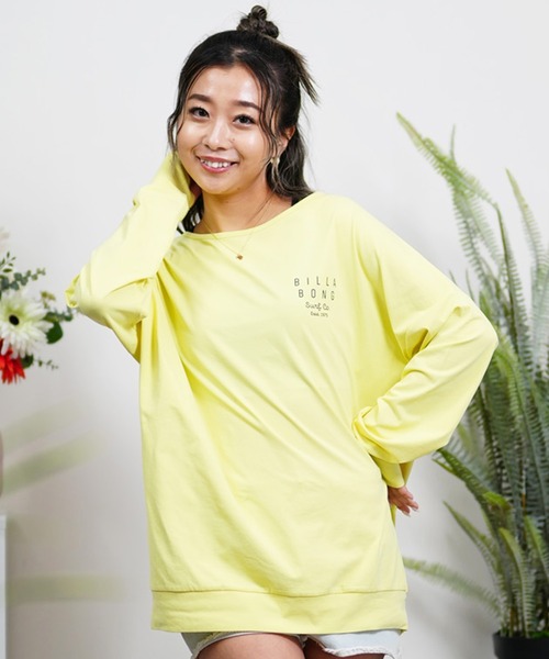 BILLABONG（ビラボン）の「BILLABONG/ビラボン  水陸両用  無地　長袖　ロンTラッシュガード   BE013-866（ラッシュガード・レディース・ホワイト/イエロー/ブラック・L/M）」の20枚目の写真