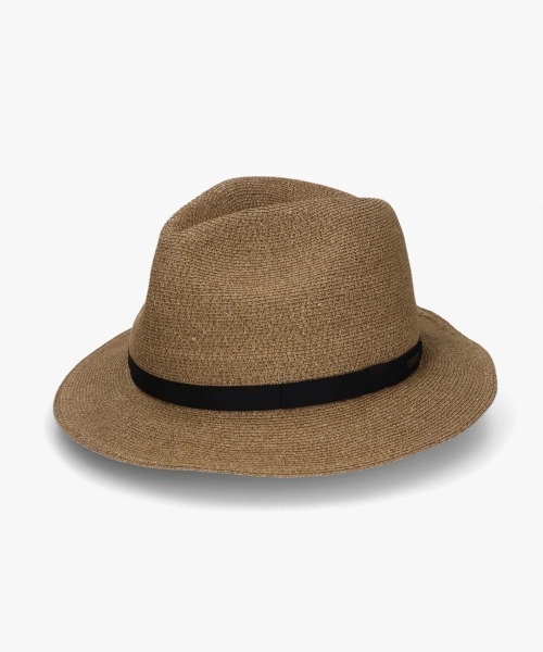 arth（アース）の「arth PaperBD Washable Fedora / アース（ハット・メンズ・ブラウン/ベージュ・MEDIUM/LARGE）」の2枚目の写真