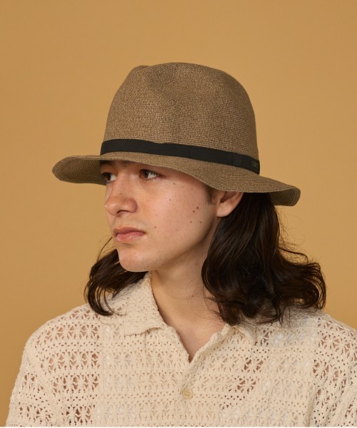 arth（アース）の「arth PaperBD Washable Fedora / アース（ハット・メンズ・ブラウン/ベージュ・MEDIUM/LARGE）」の14枚目の写真