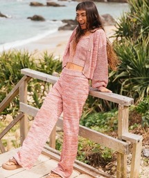 BLOOMING DAYS PANTS/ロキシーリラックスストレートニットパンツ