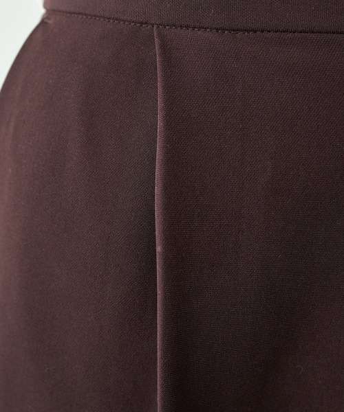 COLLAGE GALLARDAGALANTE（コラージュガリャルダガランテ）の「【OT】セミフレアスリットパンツ（スラックス・レディース・グレー/ダークブラウン・0/1）」の17枚目の写真