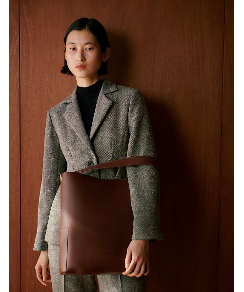 RANDEBOO（ランデブー）の「Tweed peplum jacket（テーラードジャケット・レディース・グレー/ブラウン・0/1）」の13枚目の写真