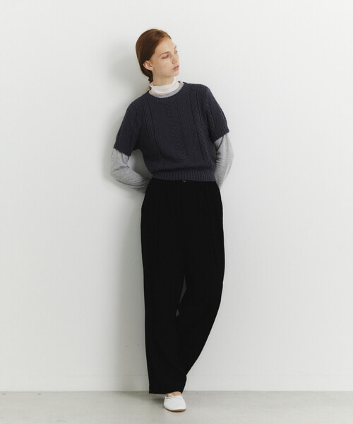 unfil アンフィルワイドオールインワンブラックネイビー極美品❣️