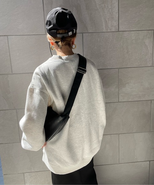 y/m by misato（イムバイミサト）の「スリーブロゴミドル丈スウェットトップス（スウェット・レディース・ライトグレー/ブラック・FREE）」の20枚目の写真