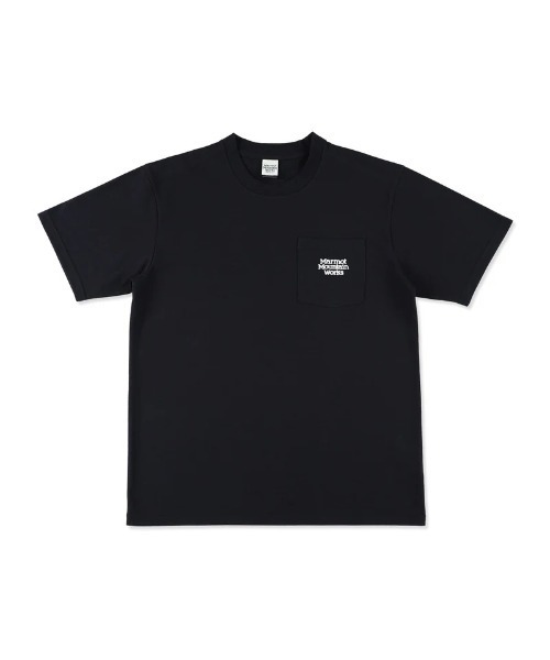 23662　マーモット　メンズ　Ｔシャツ　黒　サイズＭ Marmot マーモット Tシャツ 半袖 メンズ エムエムダブリュー ポケット