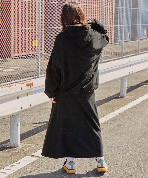 DISCUS ATHLETIC(ディスカス アスレチック)の「DISCUS ATHLETIC/ディスカス アスレチック フレンチテリーセミフレアマキシスカート(スカート・レディース・ブラック/オフホワイト/オートミール/ピンク・M/L)」の20枚目の写真