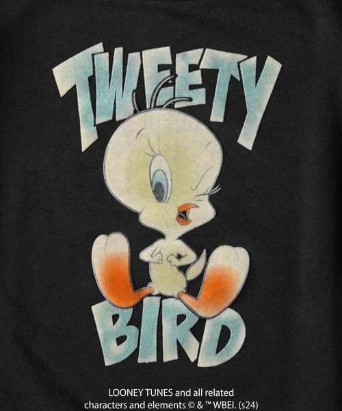 Right-on(ライトオン)の「トゥイーティーフロッキースウェット(スウェット・レディース・ブラック/グレー・M/L)」の5枚目の写真