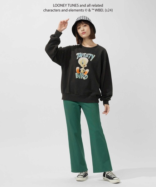 Right-on(ライトオン)の「トゥイーティーフロッキースウェット(スウェット・レディース・ブラック/グレー・M/L)」の17枚目の写真