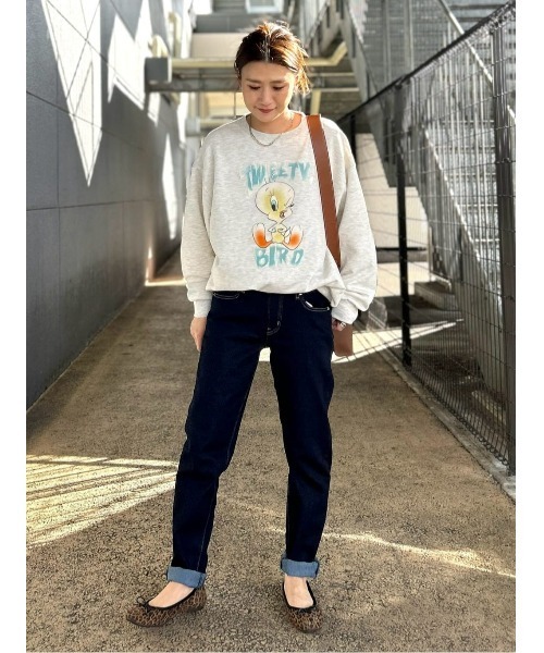 Right-on(ライトオン)の「トゥイーティーフロッキースウェット(スウェット・レディース・ブラック/グレー・M/L)」の22枚目の写真