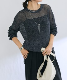 RIVE DROITE | グリッターメッシュニット(ニット/セーター)