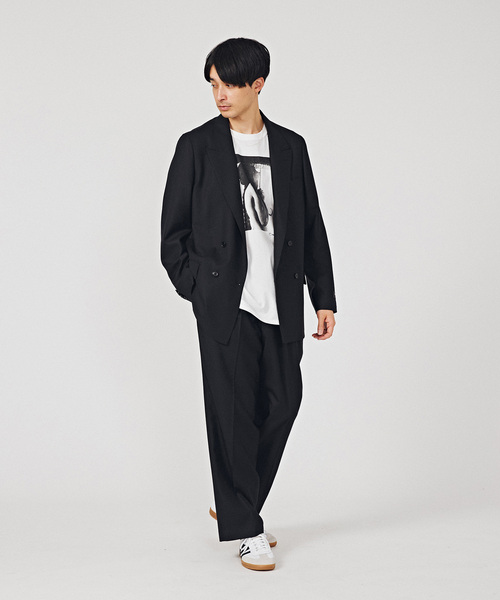 EDIFICE（エディフィス）の「【La.French】 2タックパンツ (TOLLEGNO)（スラックス・メンズ・ブラック・46/44/48）」の2枚目の写真