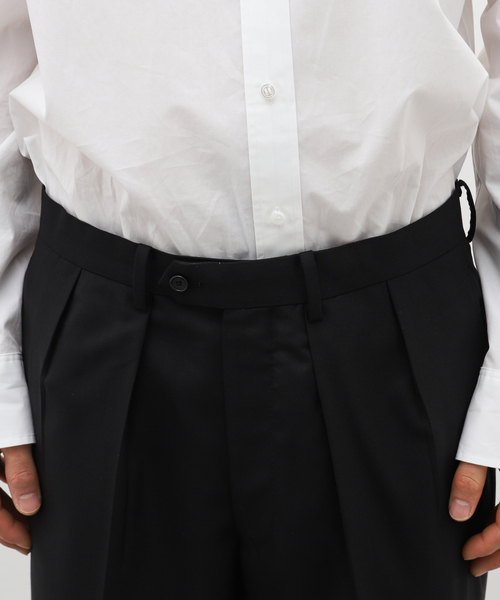 EDIFICE（エディフィス）の「【La.French】 2タックパンツ (TOLLEGNO)（スラックス・メンズ・ブラック・46/44/48）」の6枚目の写真