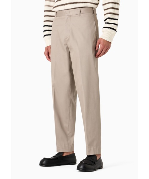 EMPORIO ARMANI(エンポリオアルマーニ)の「【エンポリオ アルマーニ】チノパンツ コンフォートコットンツイル製(チノパンツ・メンズ・ブラック/ベージュ/ネイビー・48/50/52/54/44)」の3枚目の写真