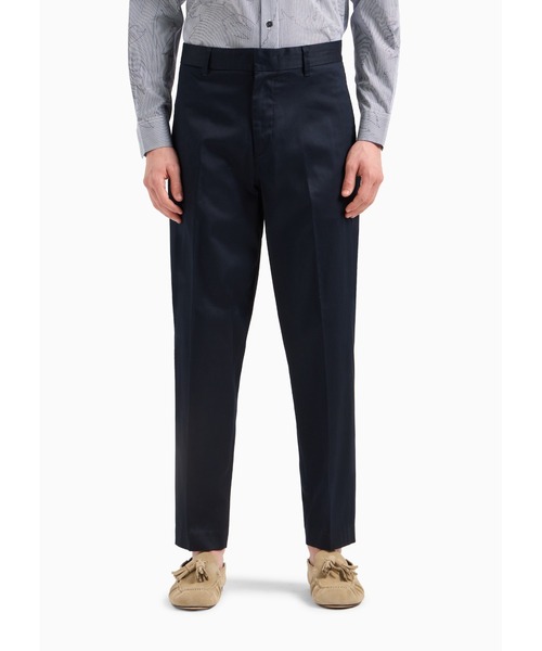 EMPORIO ARMANI(エンポリオアルマーニ)の「【エンポリオ アルマーニ】チノパンツ コンフォートコットンツイル製(チノパンツ・メンズ・ブラック/ベージュ/ネイビー・48/50/52/54/44)」の1枚目の写真