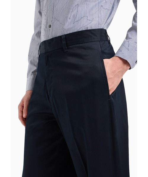 EMPORIO ARMANI(エンポリオアルマーニ)の「【エンポリオ アルマーニ】チノパンツ コンフォートコットンツイル製(チノパンツ・メンズ・ブラック/ベージュ/ネイビー・48/50/52/54/44)」の7枚目の写真