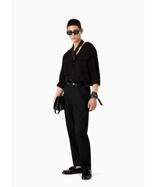 EMPORIO ARMANI(エンポリオアルマーニ)の「【エンポリオ アルマーニ】チノパンツ コンフォートコットンツイル製(チノパンツ・メンズ・ブラック/ベージュ/ネイビー・48/50/52/54/44)」の10枚目の写真