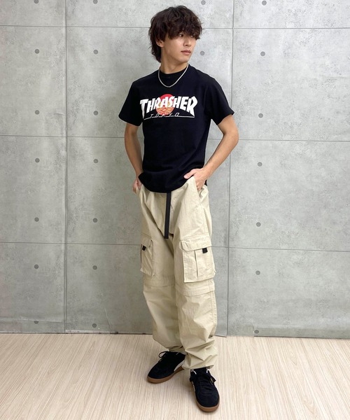 THRASHER(スラッシャー)の「【ムラサキスポーツ限定】THRASHER/スラッシャー TOKYOロゴ 和柄 青海波 さくら アレンジ TH91426-TOKYO メンズ 半袖 Tシャツ(Tシャツ/カットソー・メンズ・ブラック系その他2/ホワイト系その他/ホワイト系その他2/ブラック系その他・XL/L/M)」の15枚目の写真