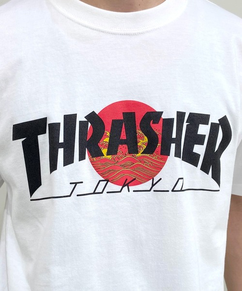 THRASHER(スラッシャー)の「【ムラサキスポーツ限定】THRASHER/スラッシャー TOKYOロゴ 和柄 青海波 さくら アレンジ TH91426-TOKYO メンズ 半袖 Tシャツ(Tシャツ/カットソー・メンズ・ブラック系その他2/ホワイト系その他/ホワイト系その他2/ブラック系その他・XL/L/M)」の21枚目の写真