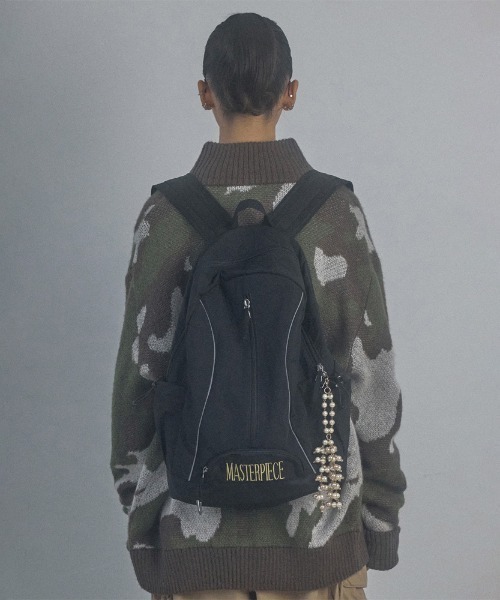 SCULPTOR（スカルプター）の「Nylon Slouchy Backpack/ナイロンスラッチーバックパック（バックパック/リュック・レディース・ブラック/グレー・FREE）」の6枚目の写真