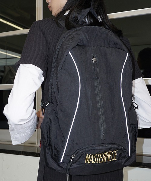 SCULPTOR（スカルプター）の「Nylon Slouchy Backpack/ナイロンスラッチーバックパック（バックパック/リュック・レディース・ブラック/グレー・FREE）」の12枚目の写真